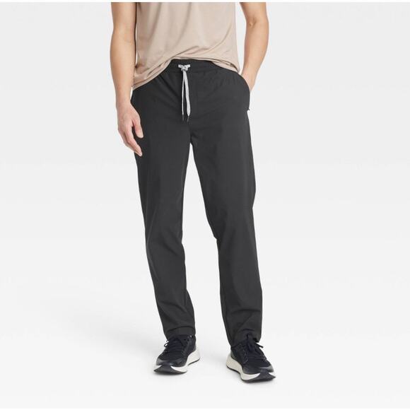 All In Motion Men's Black 360 Lifestyle Drawstring Pull On Pants Medium - Picture 1 of 12